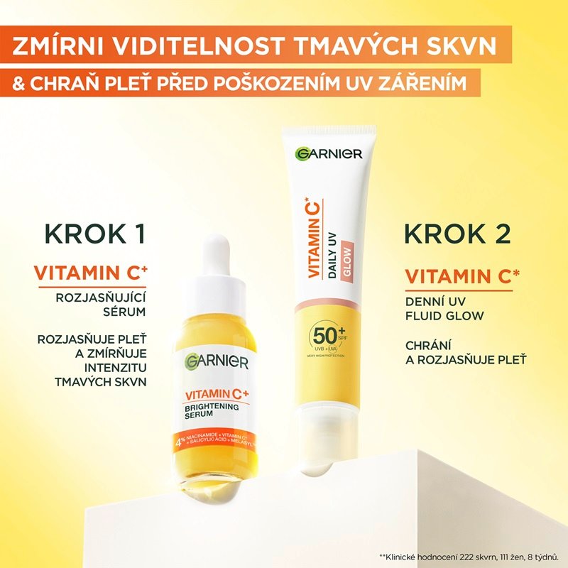 Skin Naturals Vitamin C denní rozjasňující UV fluid SPF 50+ glow - 6